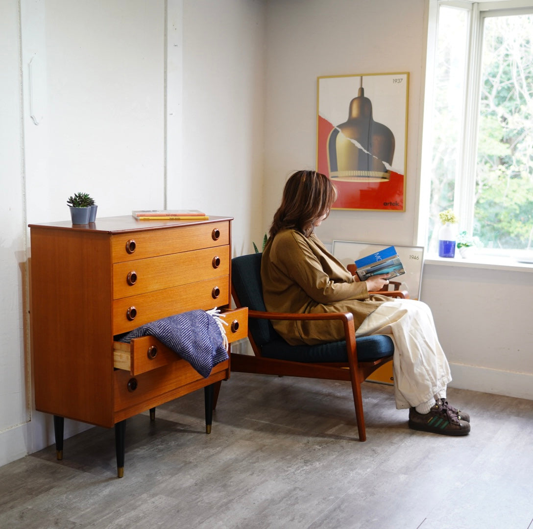 コンフォート / komfort アームソファ 1人掛け チーク デンマーク 北欧ヴィンテージ