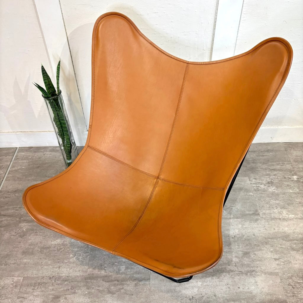 クエロ / CUERO バタフライチェア BKFチェア マリポサ 本革 ブラウン