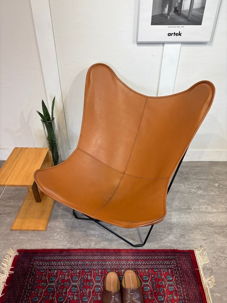 クエロ / CUERO バタフライチェア BKFチェア マリポサ 本革 ブラウン