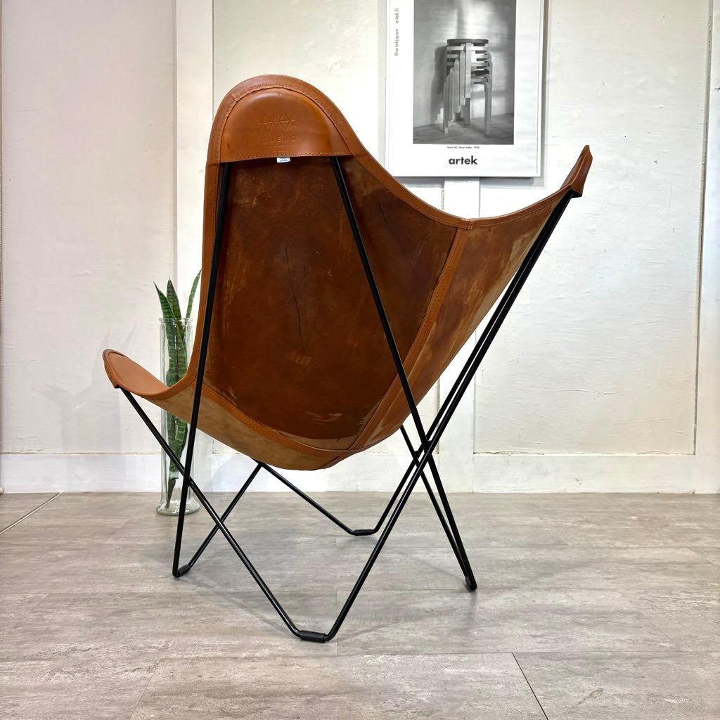 クエロ / CUERO バタフライチェア BKFチェア マリポサ 本革 ブラウン