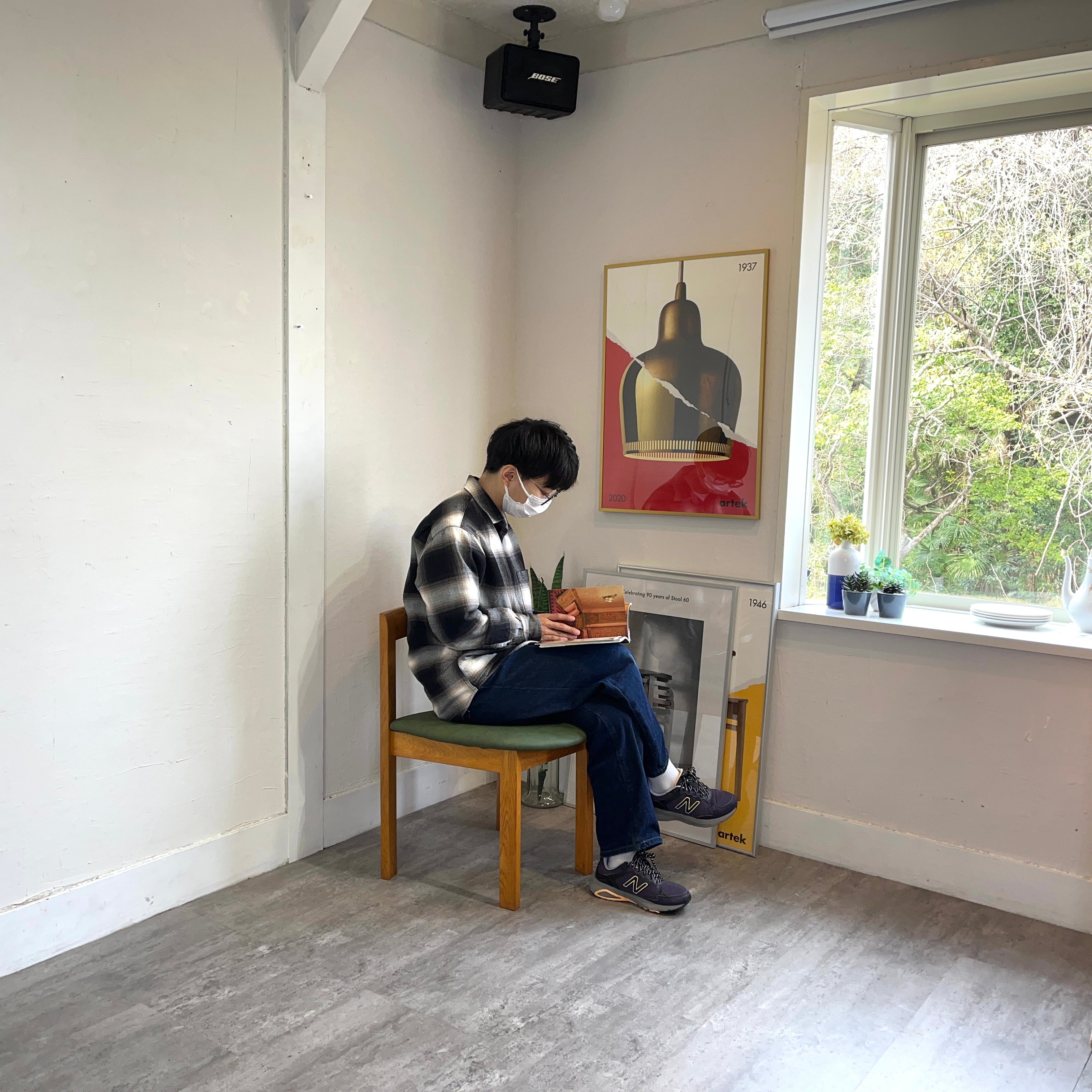 天童木工 ダイニングチェア グリーン