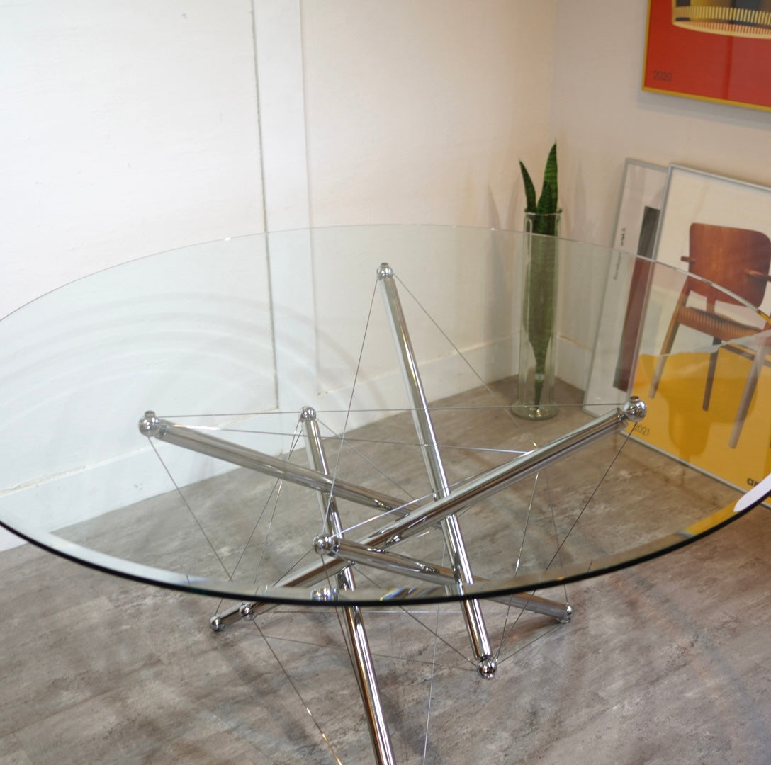カッシーナ / Cassina 714 ガラステーブル ラウンドダイニングテーブル
