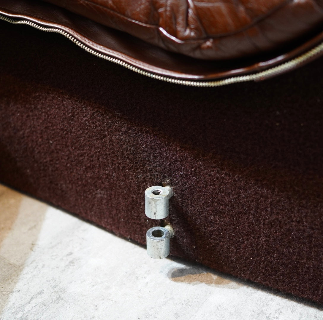 モビリア / mobilia デセデ スネークソファ 13連 本革 ヴィンテージ