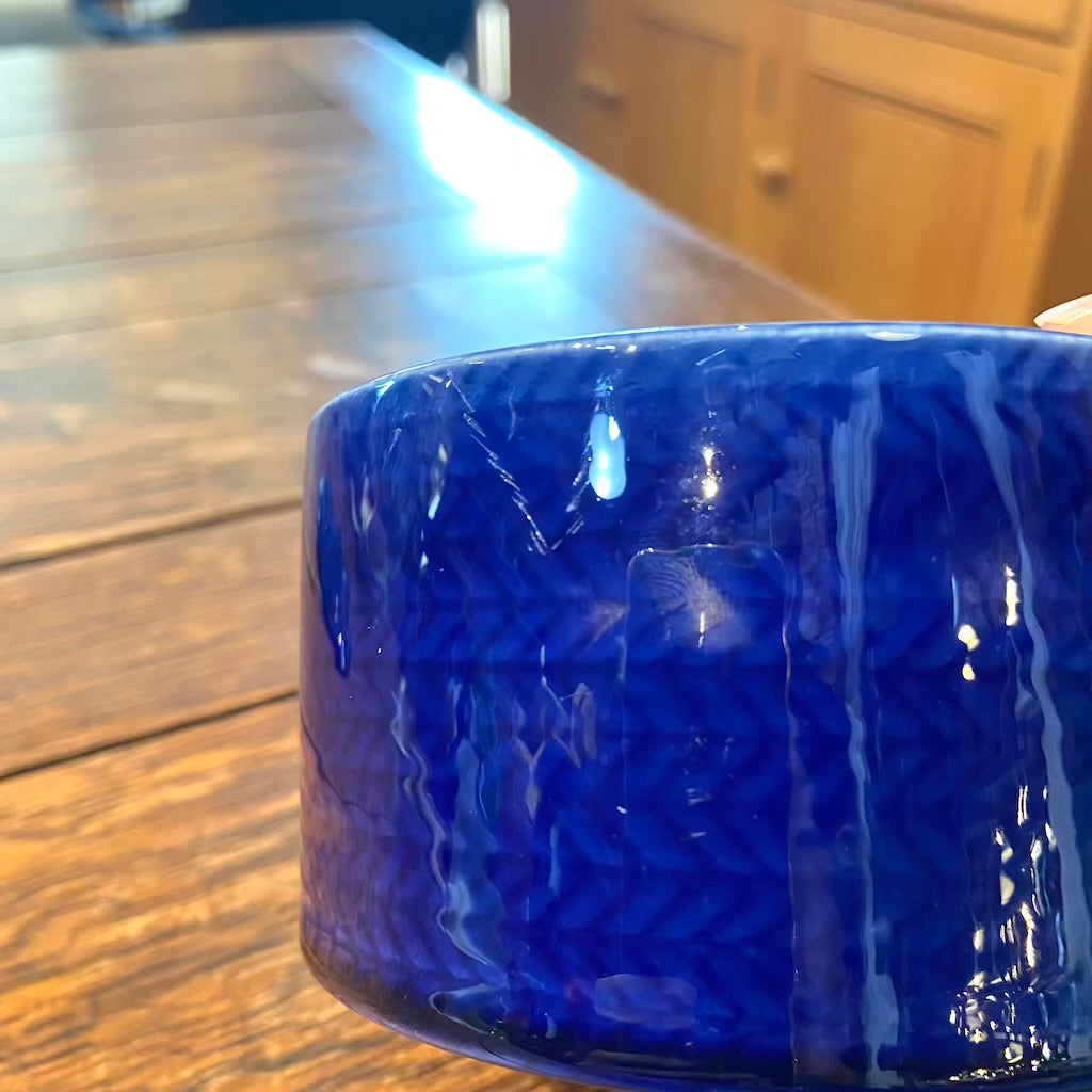 ロールストランド / Rorstrand  ブラエルド / Bla Eld蓋つきボウル 青 スウェーデン ヴィンテージ