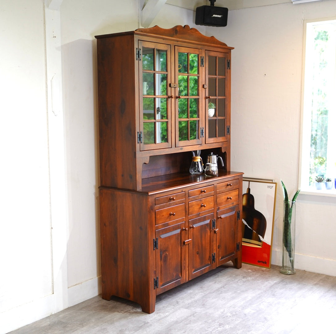 アンファン / Enfant パイン材カップボード 食器棚