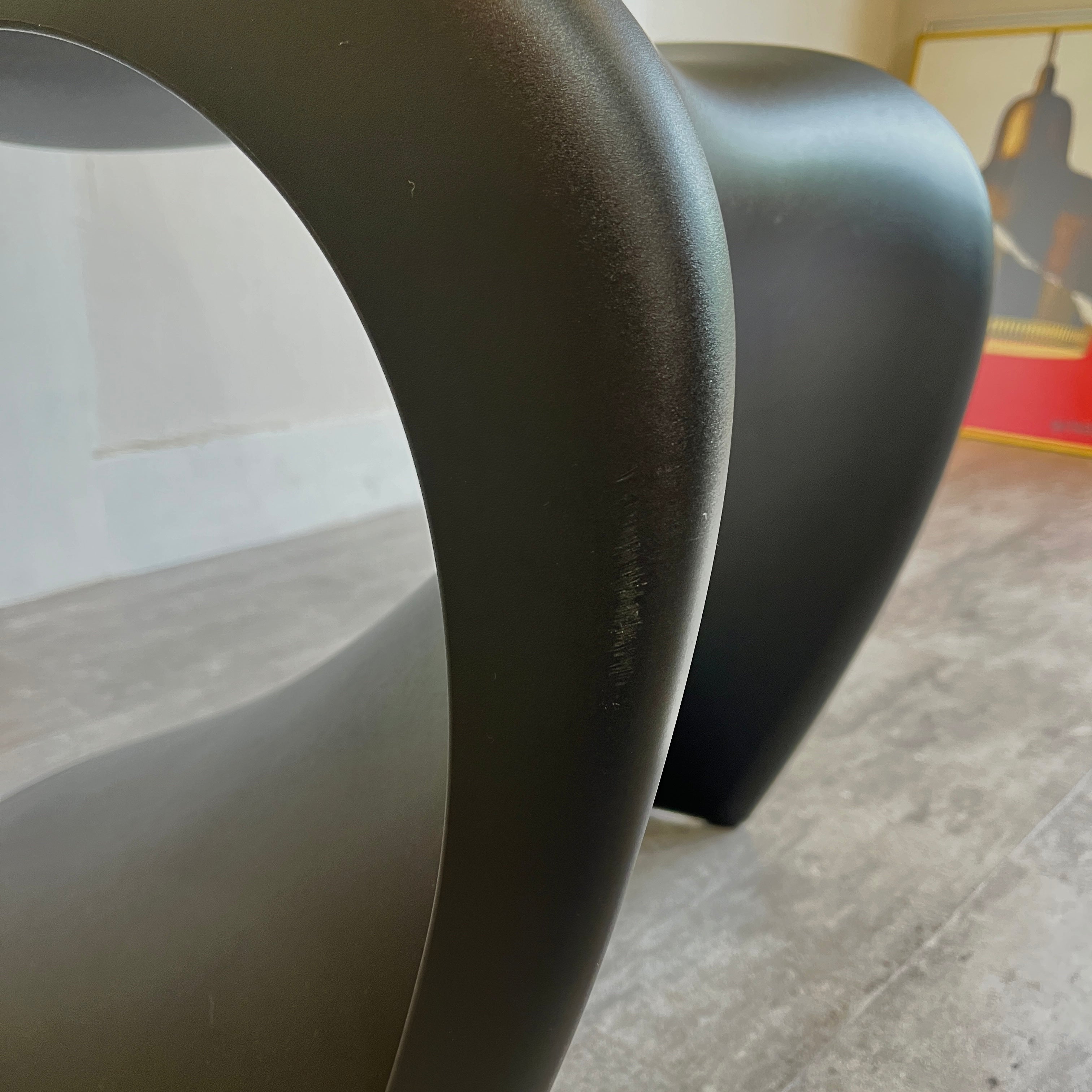 美品 Vitra ヴィトラ パントンチェア ポリプロピレン ブラック 黒 ヴィトラ / Vitra Panton Chair パントンチェア ブラック 中古 名作