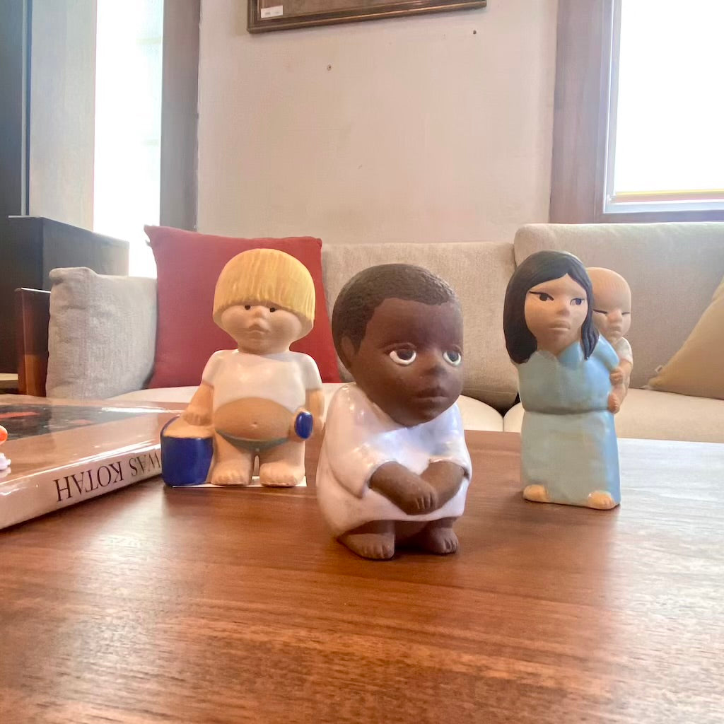 Lisa Larson(リサ ラーソン） West スウェーデン 北欧オブジェ リサラーソン 世界の子供たち West Lisa Larson All World Children