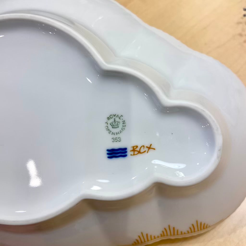 ロイヤルコペンハーゲン / Royal Copenhagen マルチカラー エレメンツ オーバルディッシュ