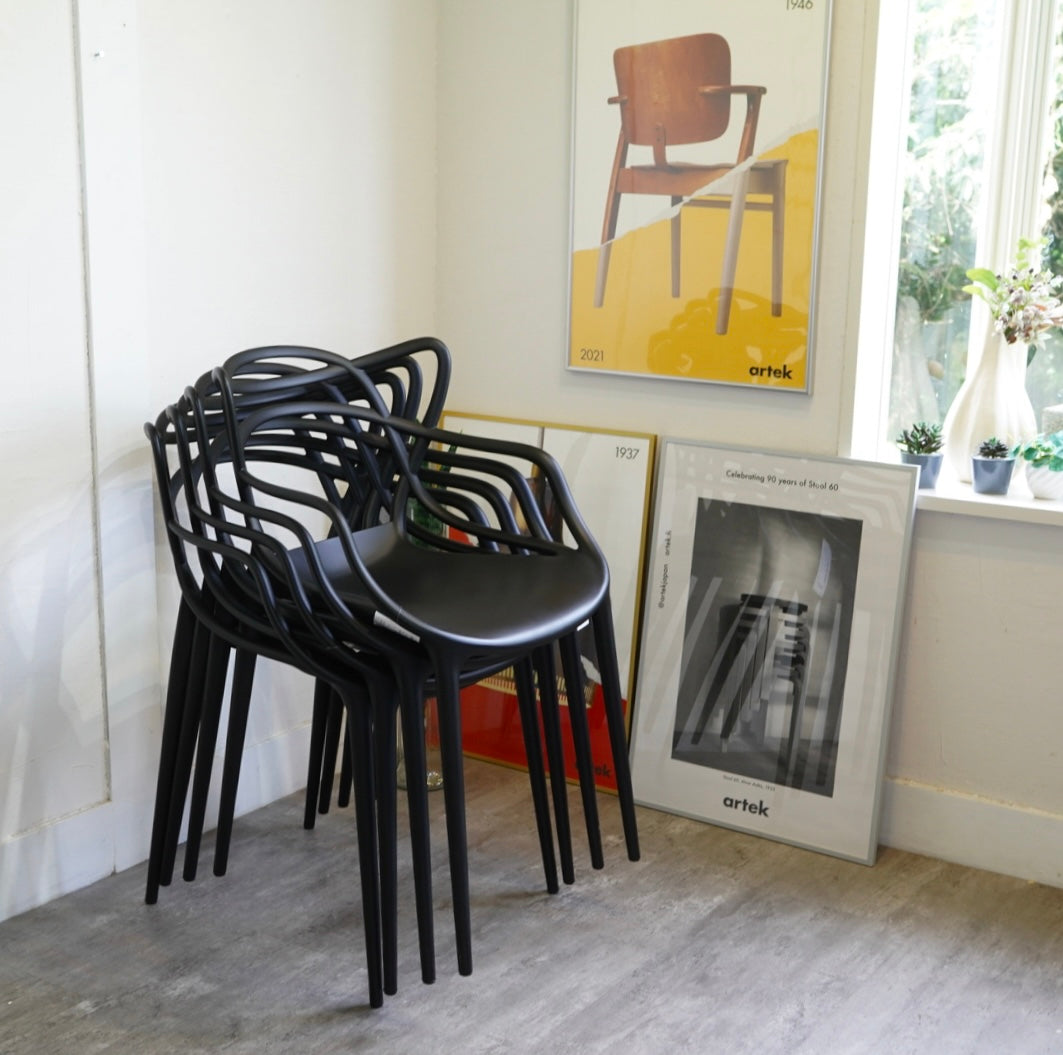 Kartell Masters チェア ブラック カルテル / Kartell マスターズチェア フィリップ・スタルク 中古 黒