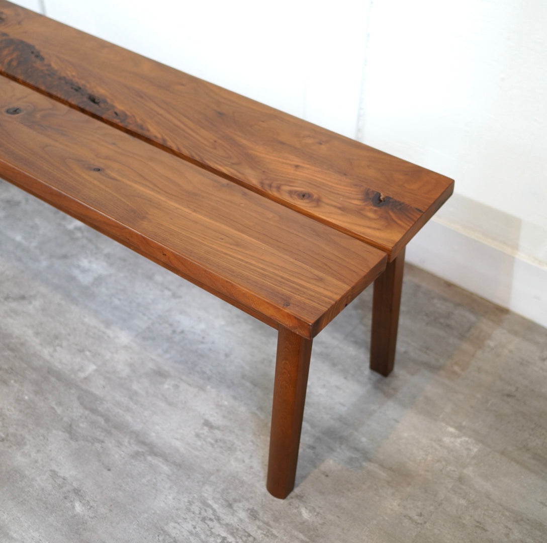 飛騨産業 / HIDA 森のことばWalnut ベンチ ウォールナット無垢材 SW661 幅119㎝