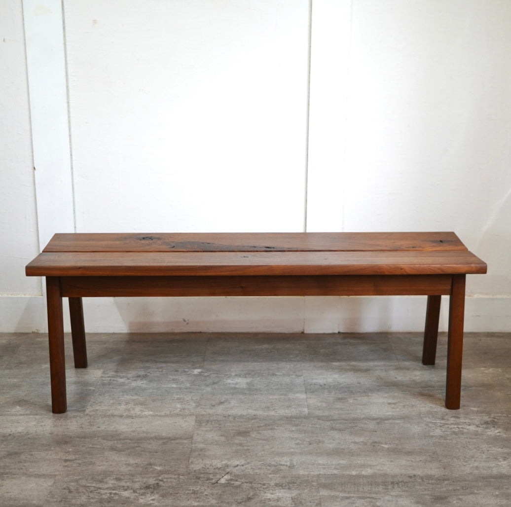 飛騨産業 / HIDA 森のことばWalnut ベンチ ウォールナット無垢材 SW661