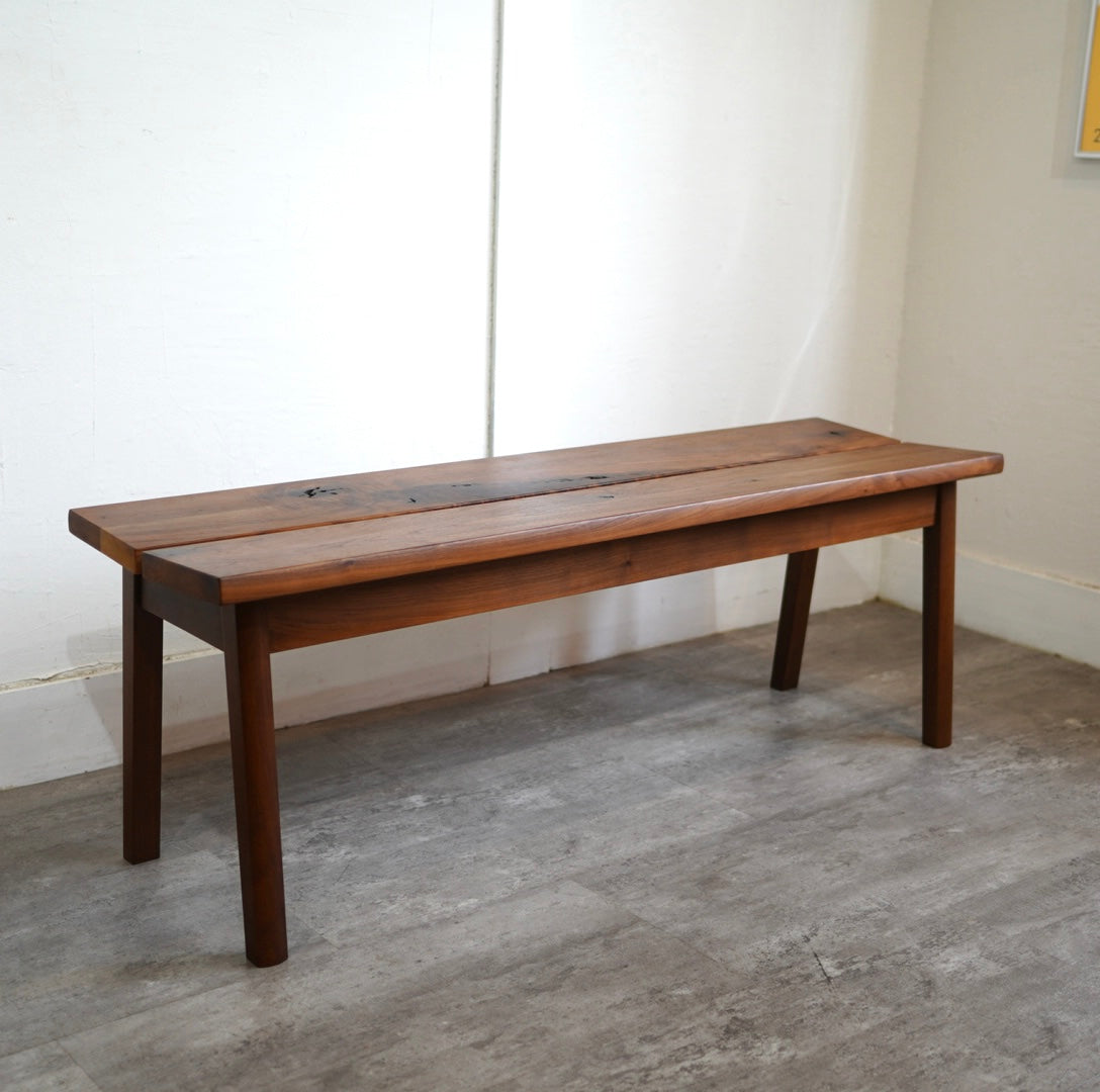 飛騨産業 / HIDA 森のことばWalnut ベンチ ウォールナット無垢材 SW661