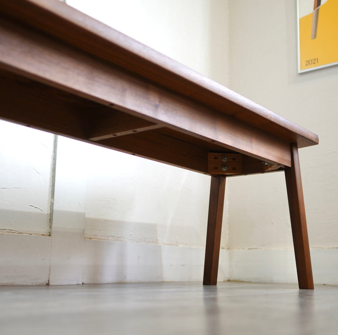 飛騨産業 / HIDA 森のことばWalnut ベンチ ウォールナット無垢材 SW661 幅119㎝