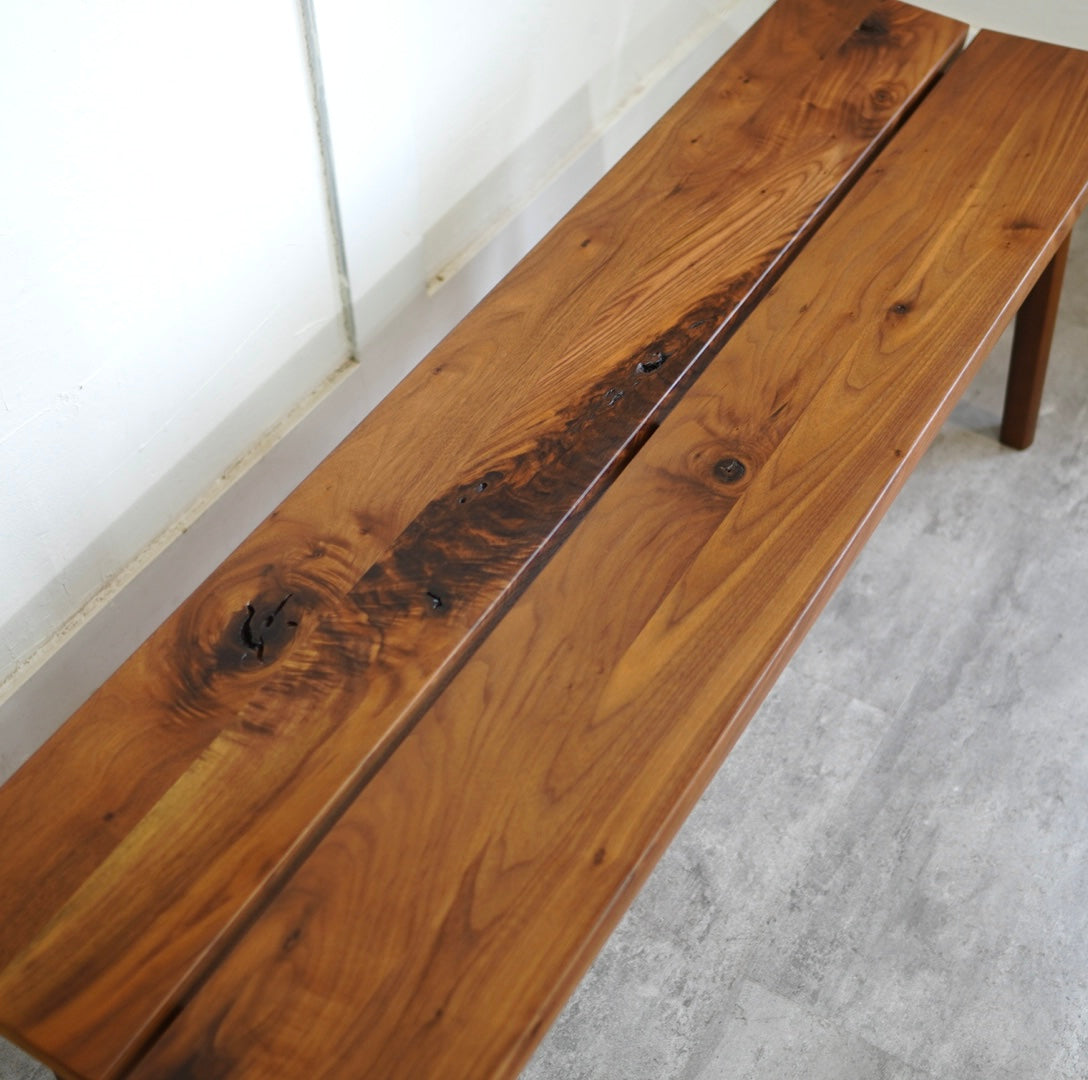 飛騨産業 / HIDA 森のことばWalnut ベンチ ウォールナット無垢材 SW661 幅119㎝