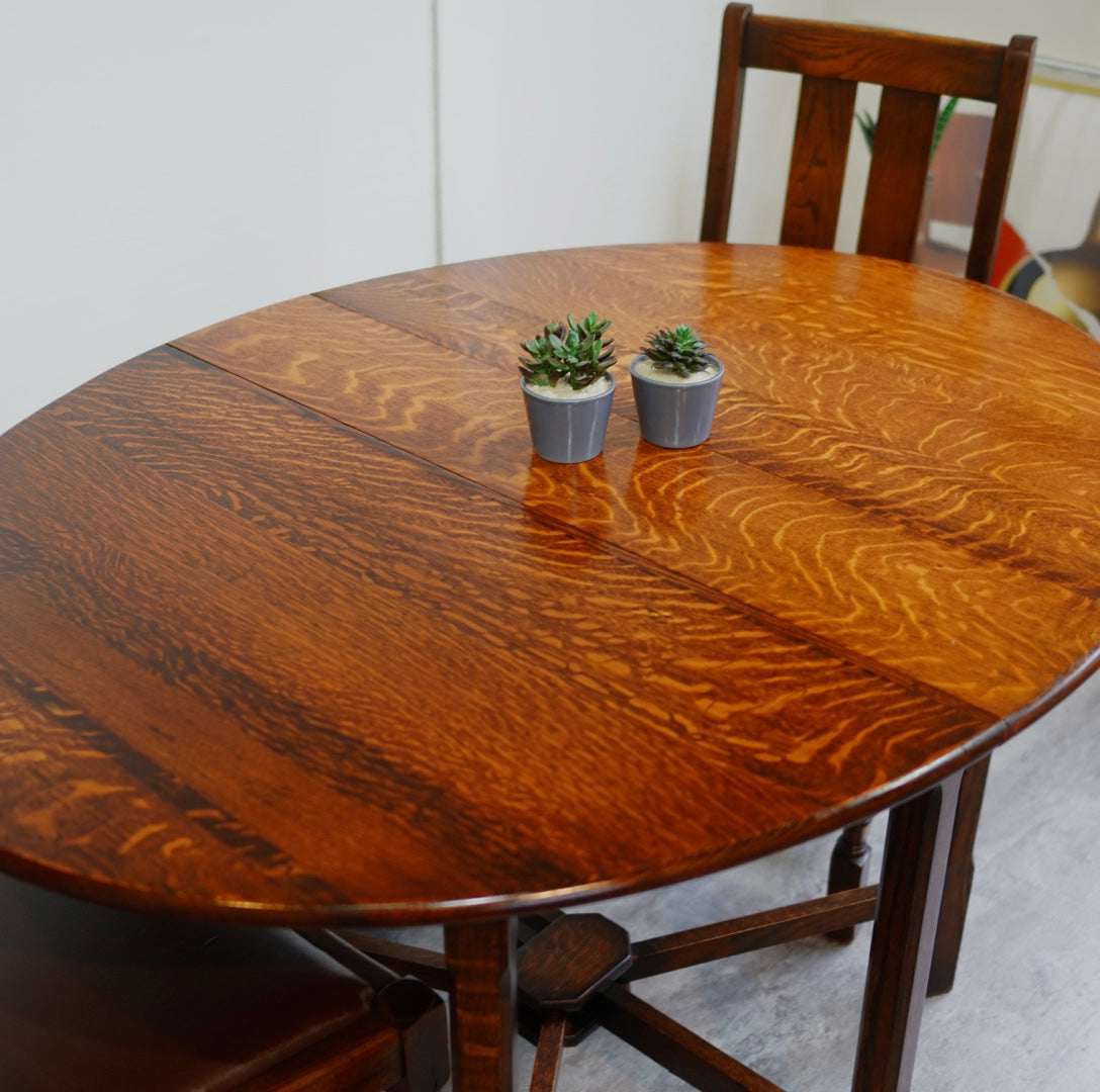 希少 バタフライテーブル 伸長式 オーク材 ダイニングテーブル アンティーク アンティーク バタフライテーブル オーク材 中古 古家具 古道具 レトロ