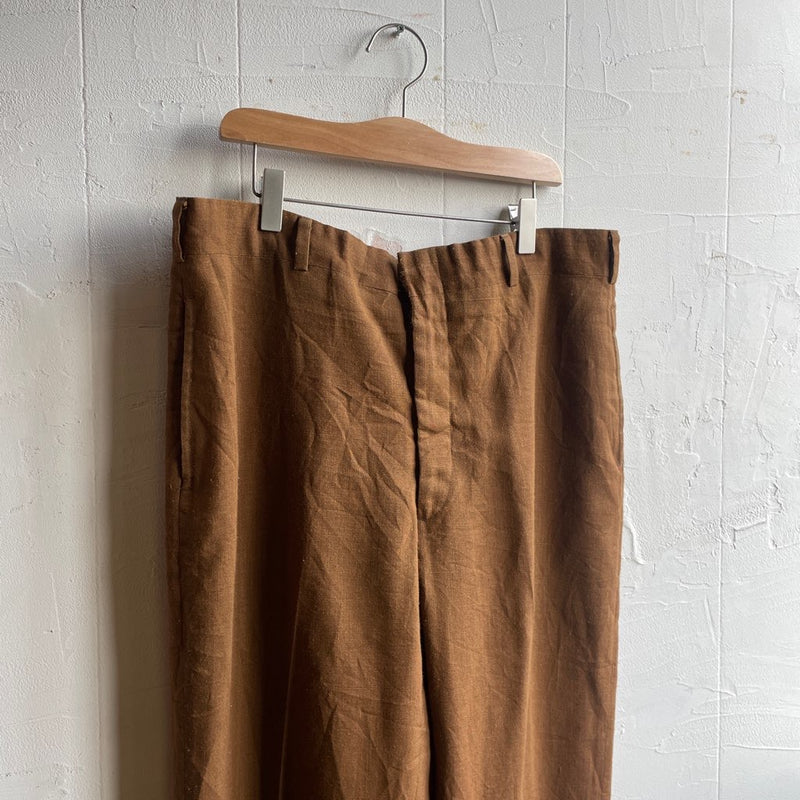 古着】60s ヴィンテージパンツ 茶 ブラウン TALONジップ