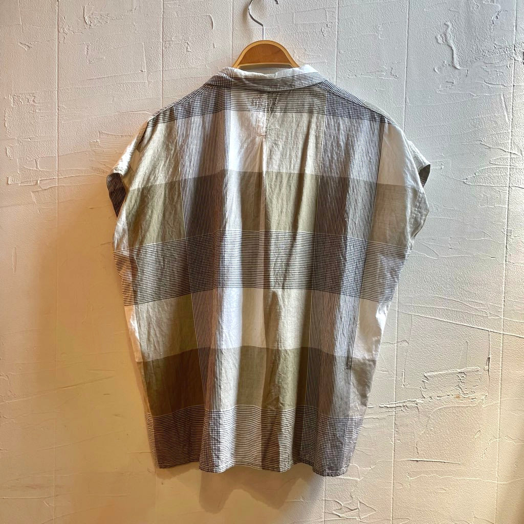 【古着】エスプリ / ESPRIT シャツ ブラウス アメリカ古着 ra-ji チェックシャツ フレンチスリーブ – RESTYLE