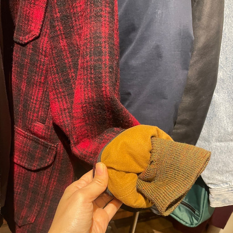 【古着】 60-70s ウールリッチ/WOOLRICH ハンティングジャケット 赤  バッファローチェック　