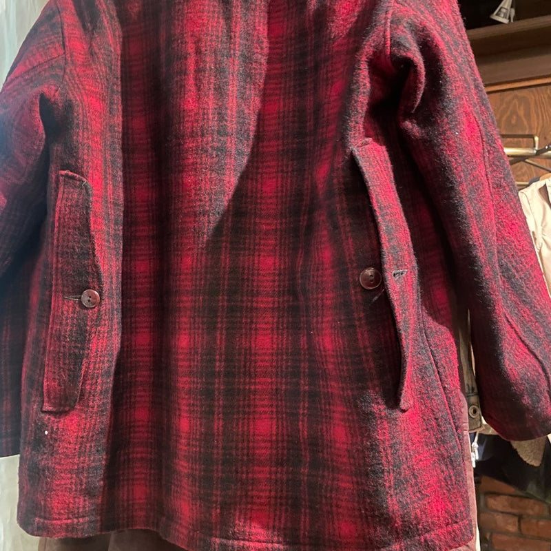 【古着】 60-70s ウールリッチ/WOOLRICH ハンティングジャケット 赤  バッファローチェック　