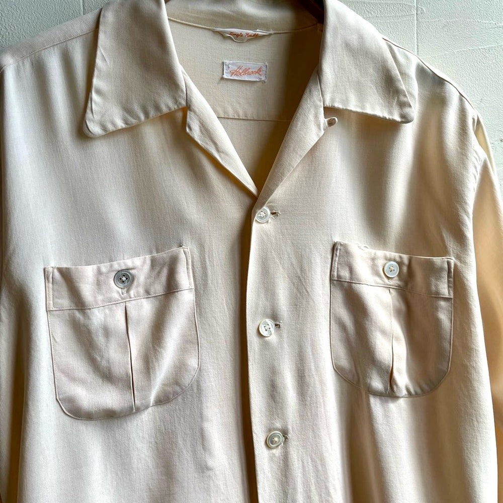 古着】60s holbrook レーヨンシャツ メンズ ヴィンテージ 安い 中古 美 