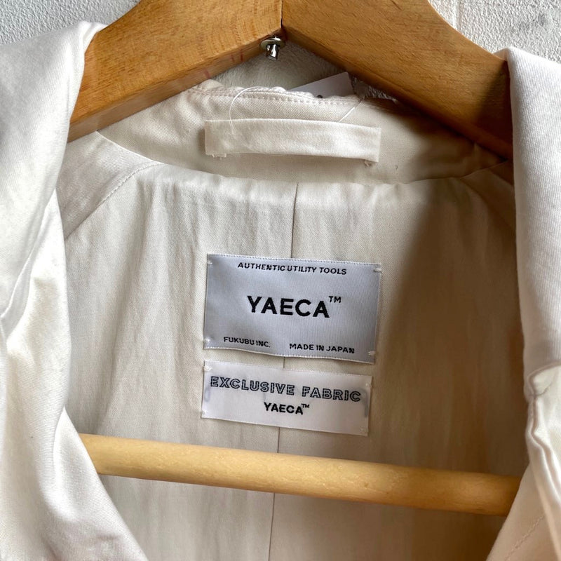 【古着】ヤエカ / YAECA ステンカラーコート スプリングコート ホワイト タグ付き　