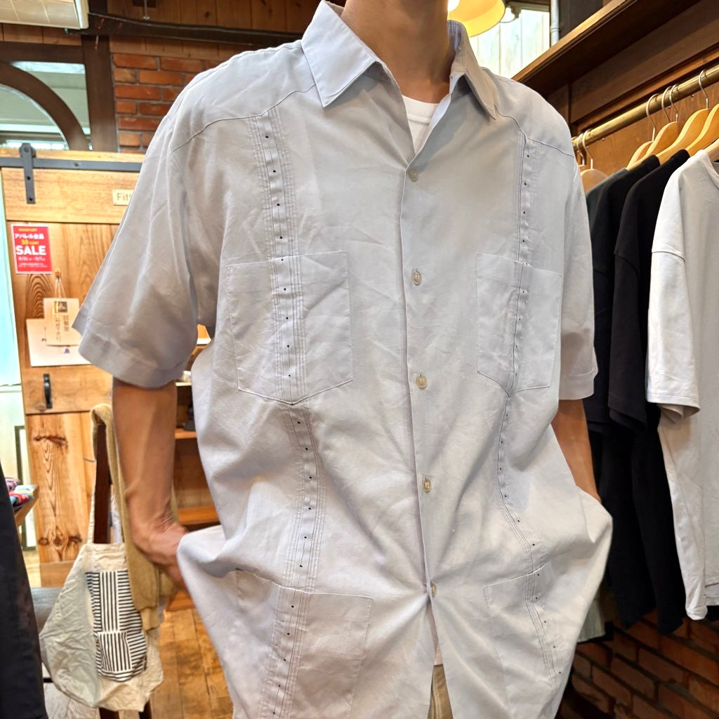 【古着】90's キューバシャツ グアジャベーラ メキシコ 開襟シャツ 半袖 メンズ