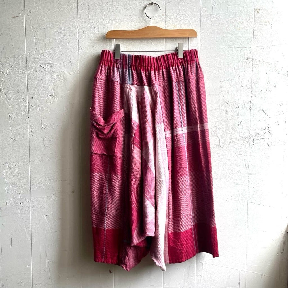 tamaki niime 戸惑っ wide pants SHORT(ポケットなし) ➁