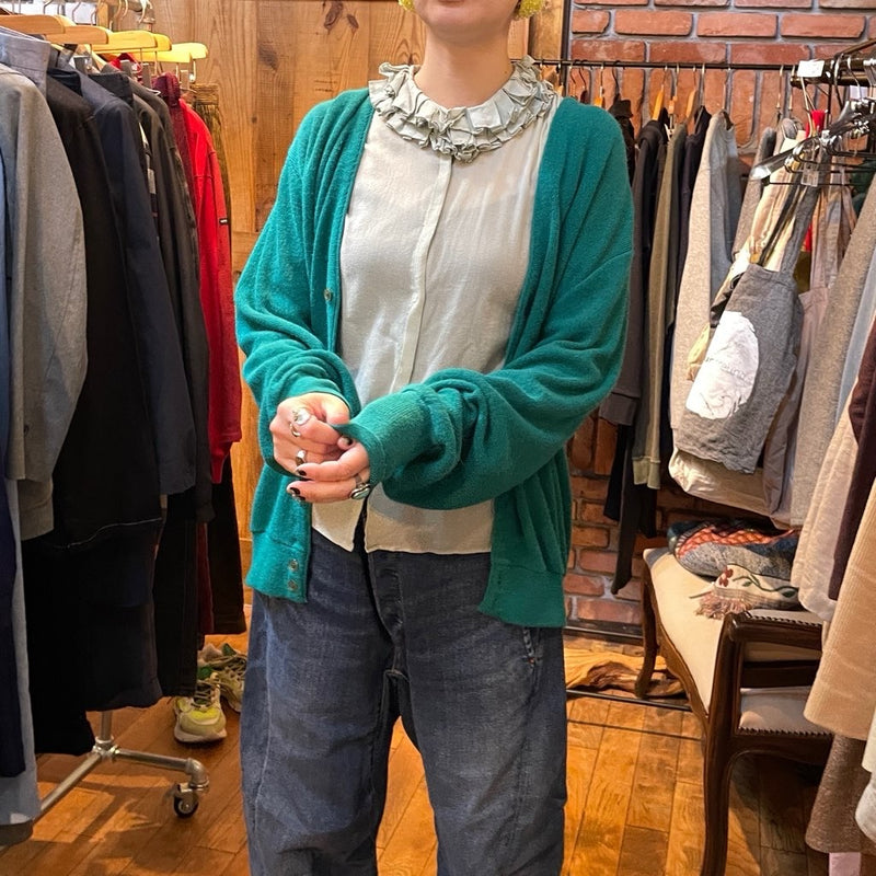 【国内発送】 古着】マーガレットハウエル / MARGARET HOWELL シルク混 フリル トップス