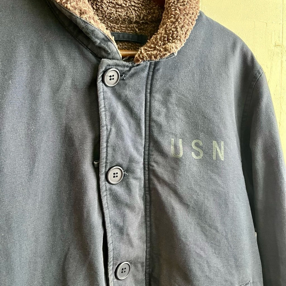 古着】 N1 デッキジャケット ネイビー ミニタリー 軍モノ 防寒