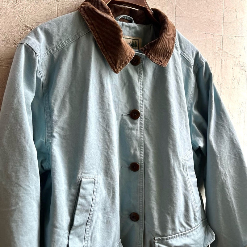 極美品】エルエルビーン ハンティングジャケット 水色 チンスト コーズ