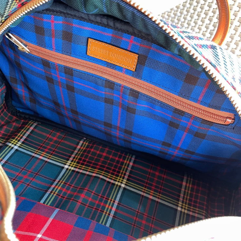 【古着】マートンミルズ / MARTON MILLS アンダーソン タータン テニスバッグ ボストンバック