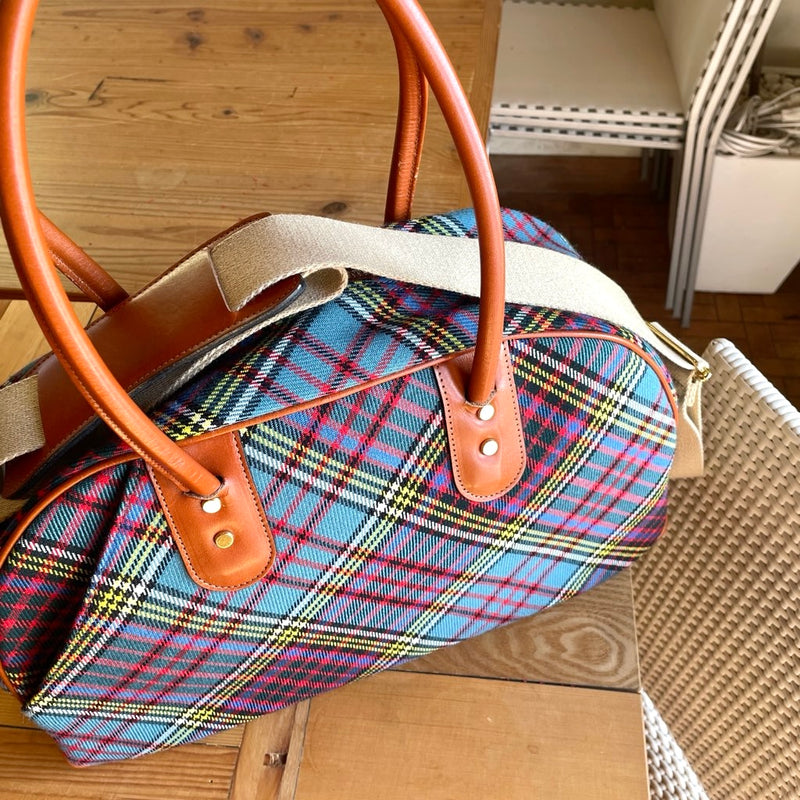 【古着】マートンミルズ / MARTON MILLS アンダーソン タータン テニスバッグ ボストンバック