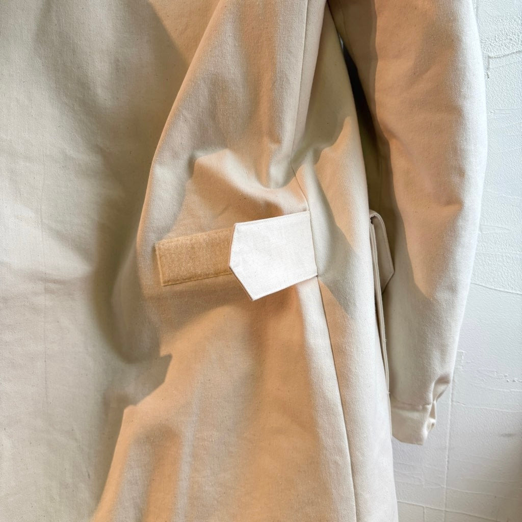 ふぁみ様ゴーシュ　リネン　ダウン　リバーシブルコート　ロングコート　キルティング 古着】ゴーシュ リバーシブル コート ダウン ロング アイボリー 上質