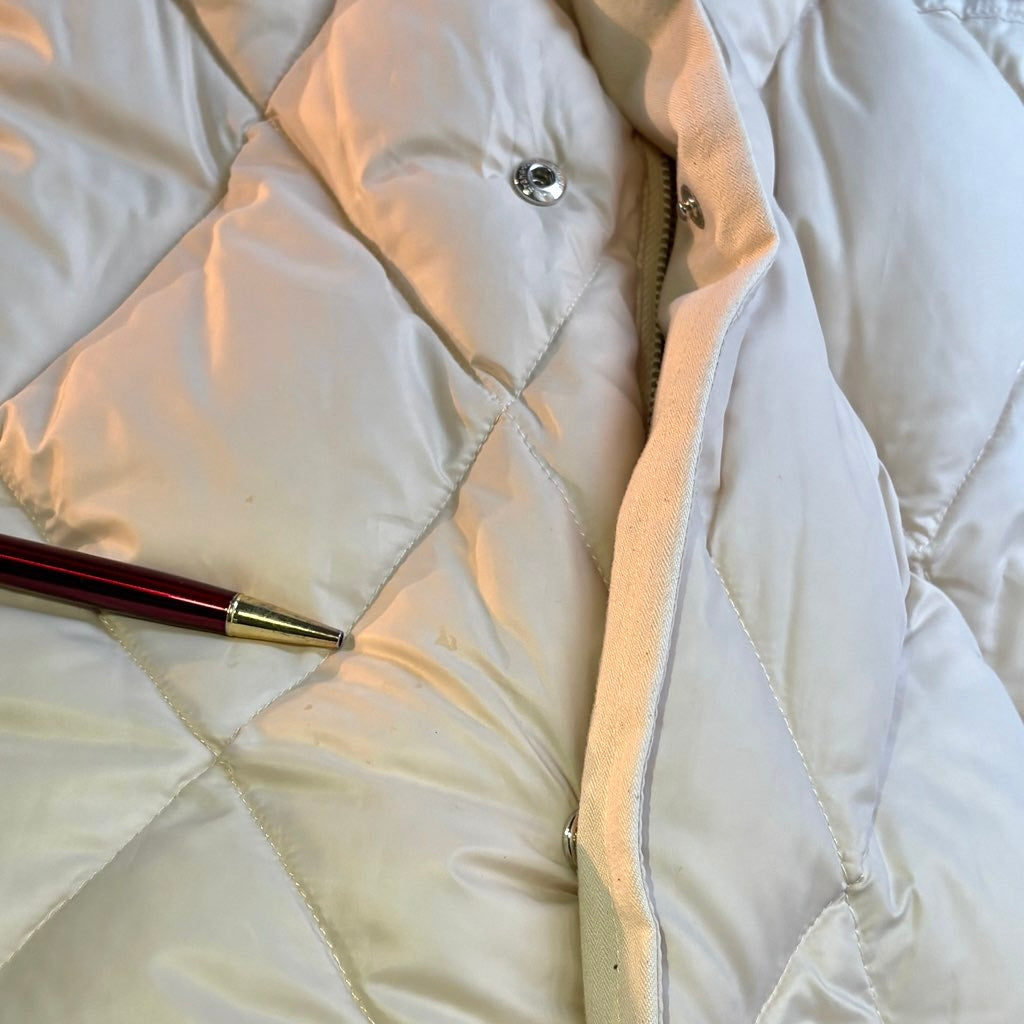 古着】ゴーシュ リバーシブル コート ダウン ロング アイボリー 上質