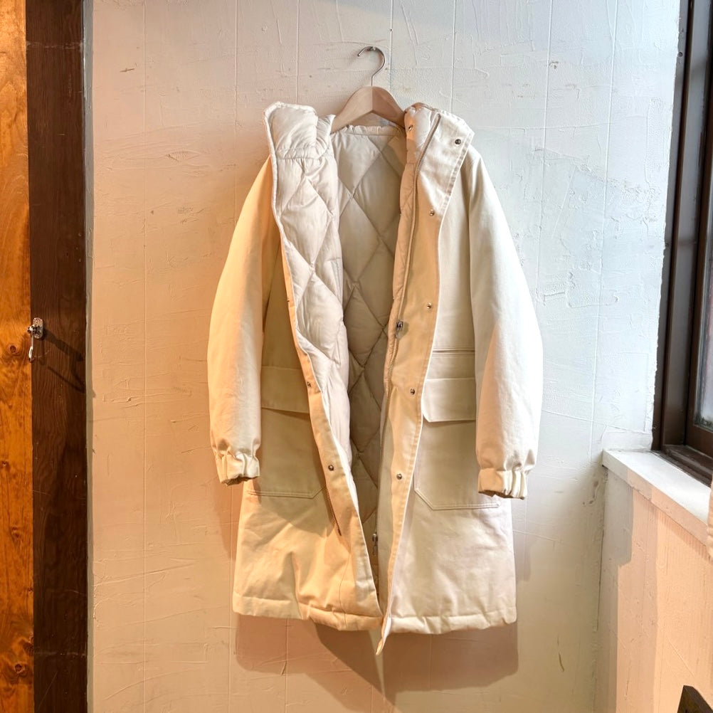 【古着】ゴーシュ リバーシブル コート ダウン ロング