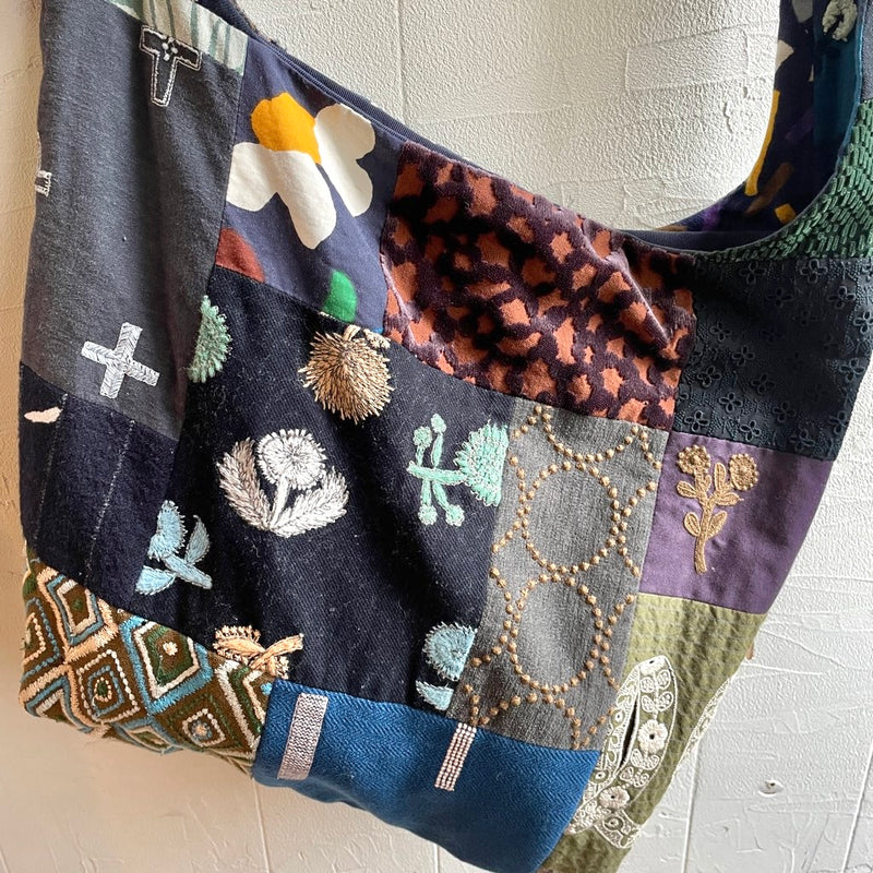 【古着】ミナペルホネン / mina perhonen  piece, bag / ピースバッグ ショルダーバック ミックス