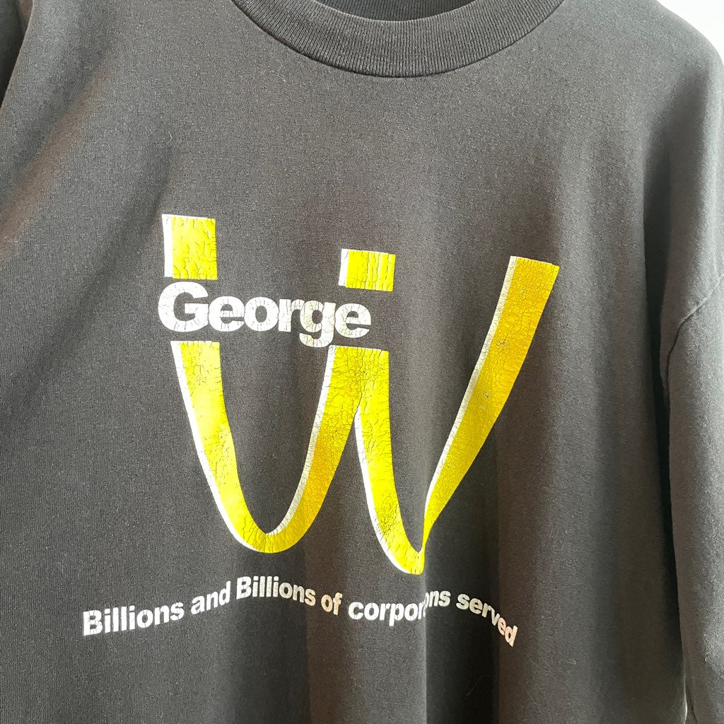 【古着】90s George W Bush パロディTシャツ