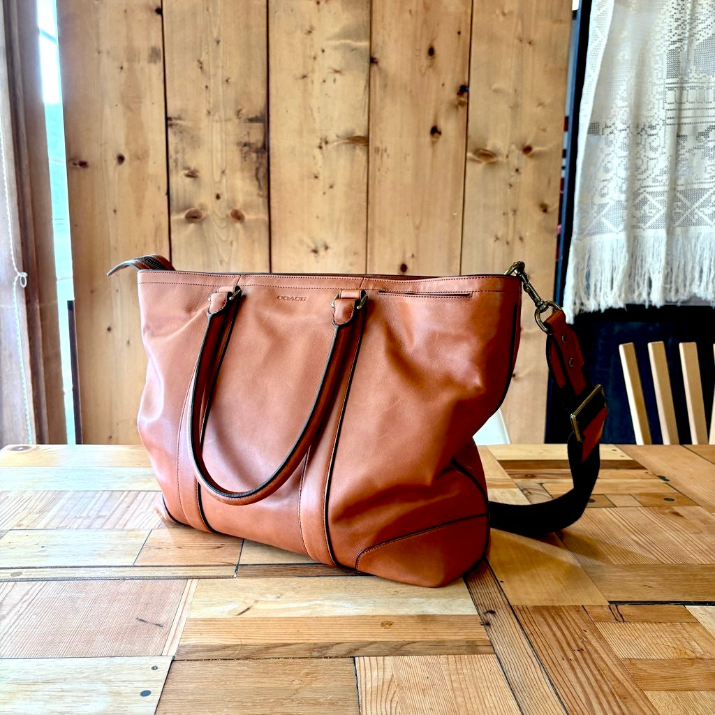 【古着】コーチ / COACH ビジネストート レザーバッグ 本革 ショルダーバッグ