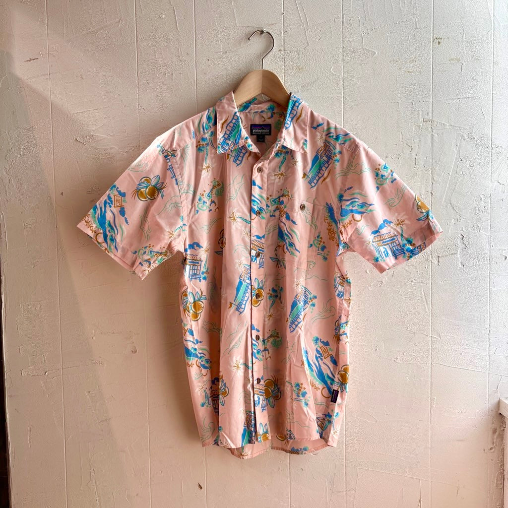【古着】パタゴニア/patagonia アロハシャツ パタロハ ピンク