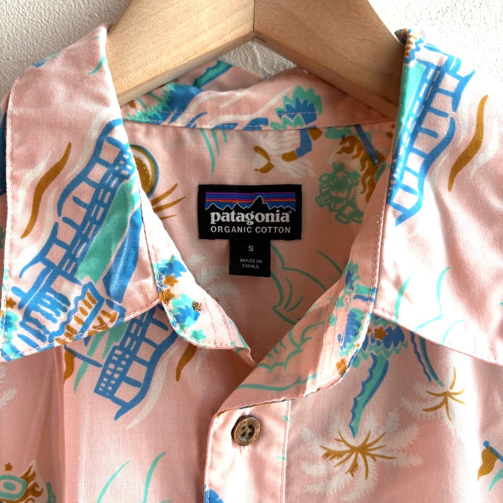 【古着】パタゴニア/patagonia アロハシャツ パタロハ ピンク
