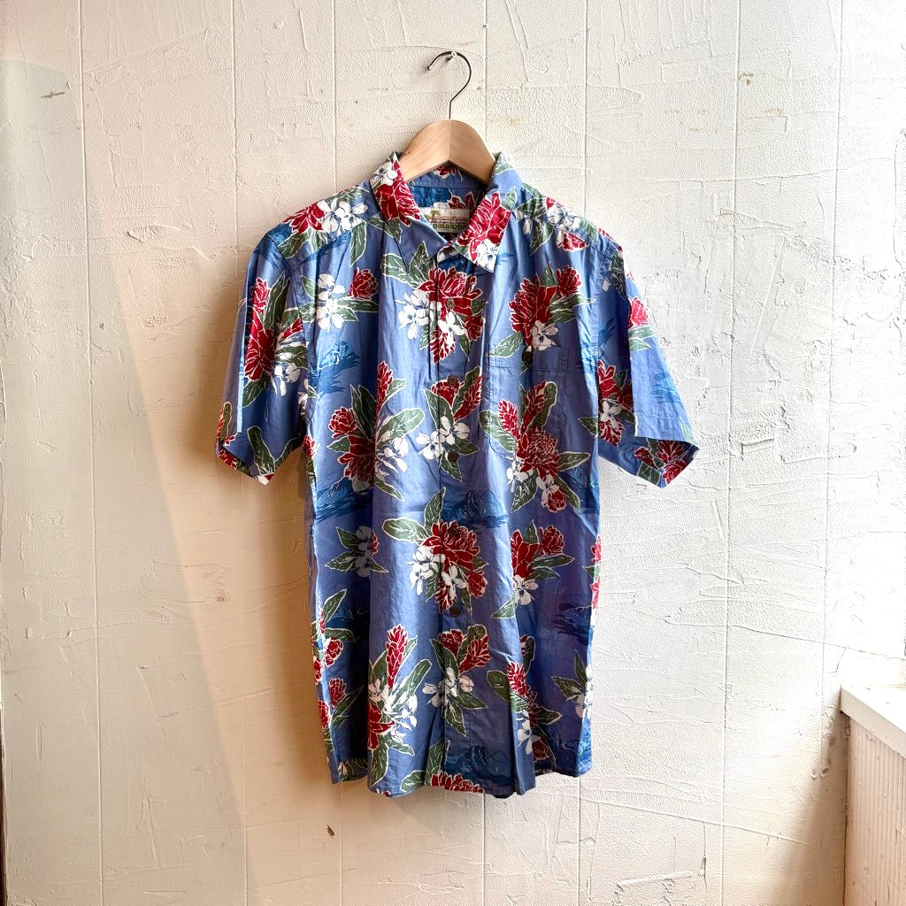 【古着】パタゴニア/patagonia アロハシャツ パタロハ ブルー