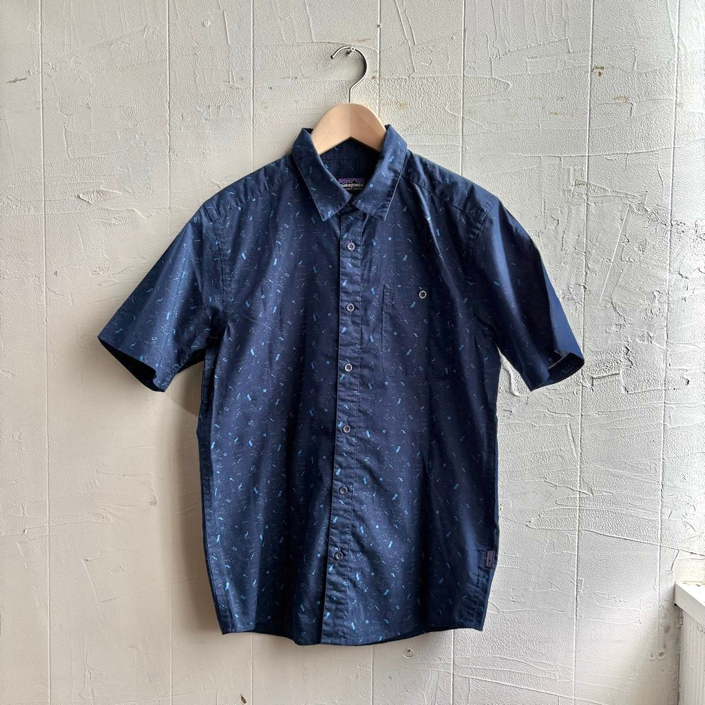 patagonia メンズ・ゴー・トゥー・シャツ ネイビー 古着】パタゴニア/patagonia ゴー・トゥ・シャツ メンズ 開襟