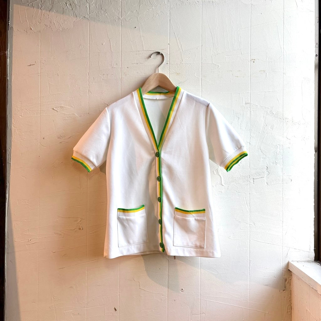 【古着】70's ジャージーカーディガン レディース