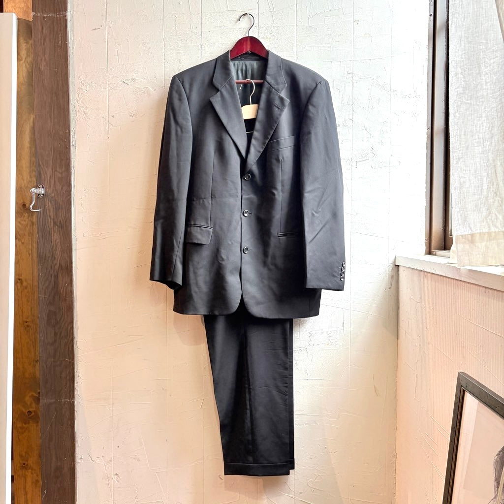 【古着】ヒューゴボス / HUGO BOSS スーツ 2点セット ブラック