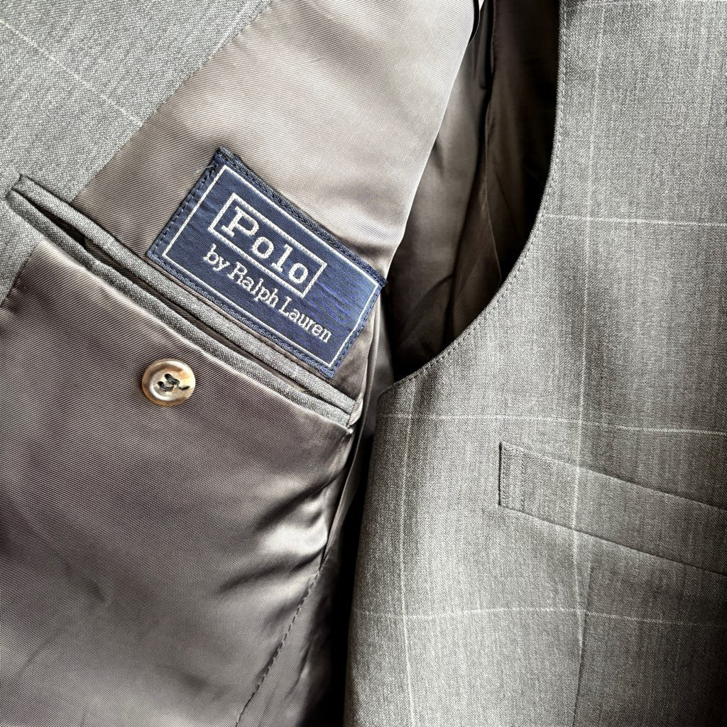 ポロラルフローレンスーツ　ワイシャツ付き3点セット 古着】ポロ ラルフローレン / POLO RALPH LAUREN スーツ 3点