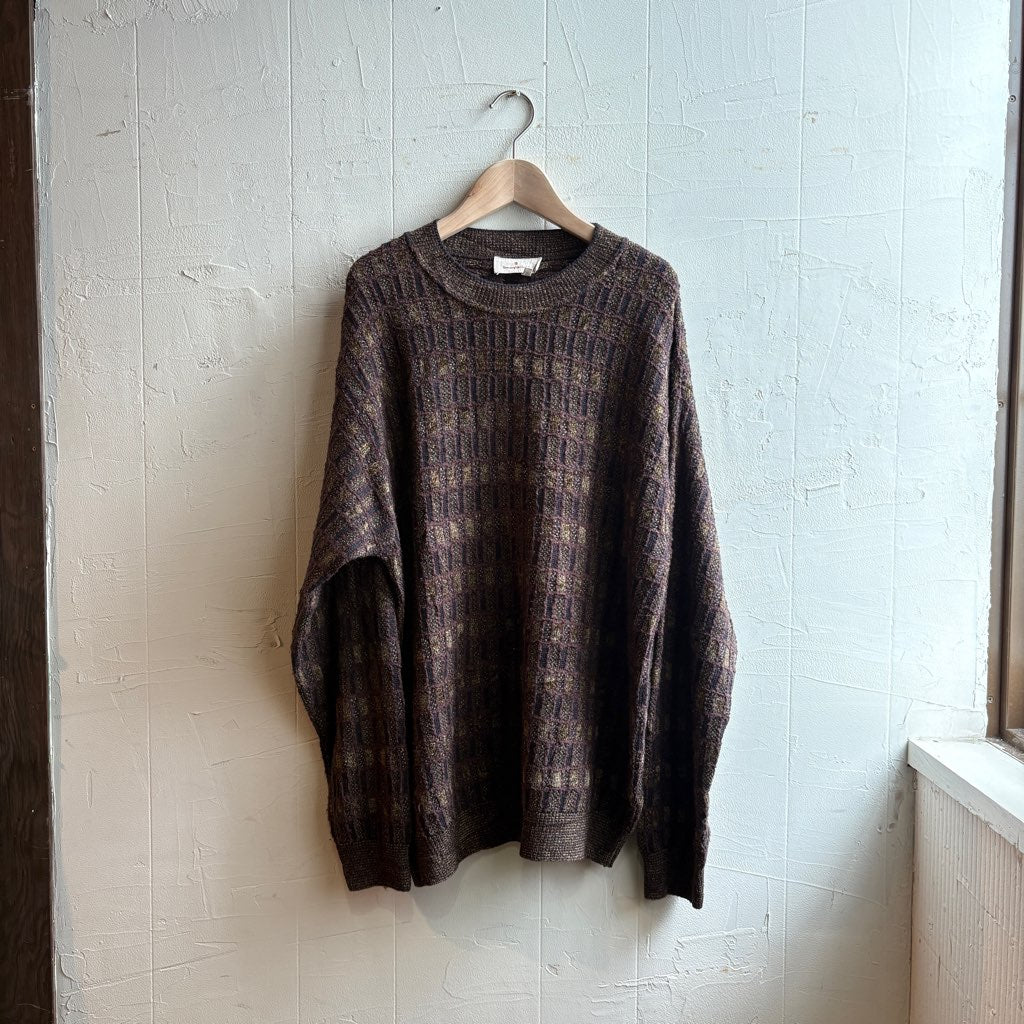 【古着】Ermenegildo Zegna コットンニット ブラウン