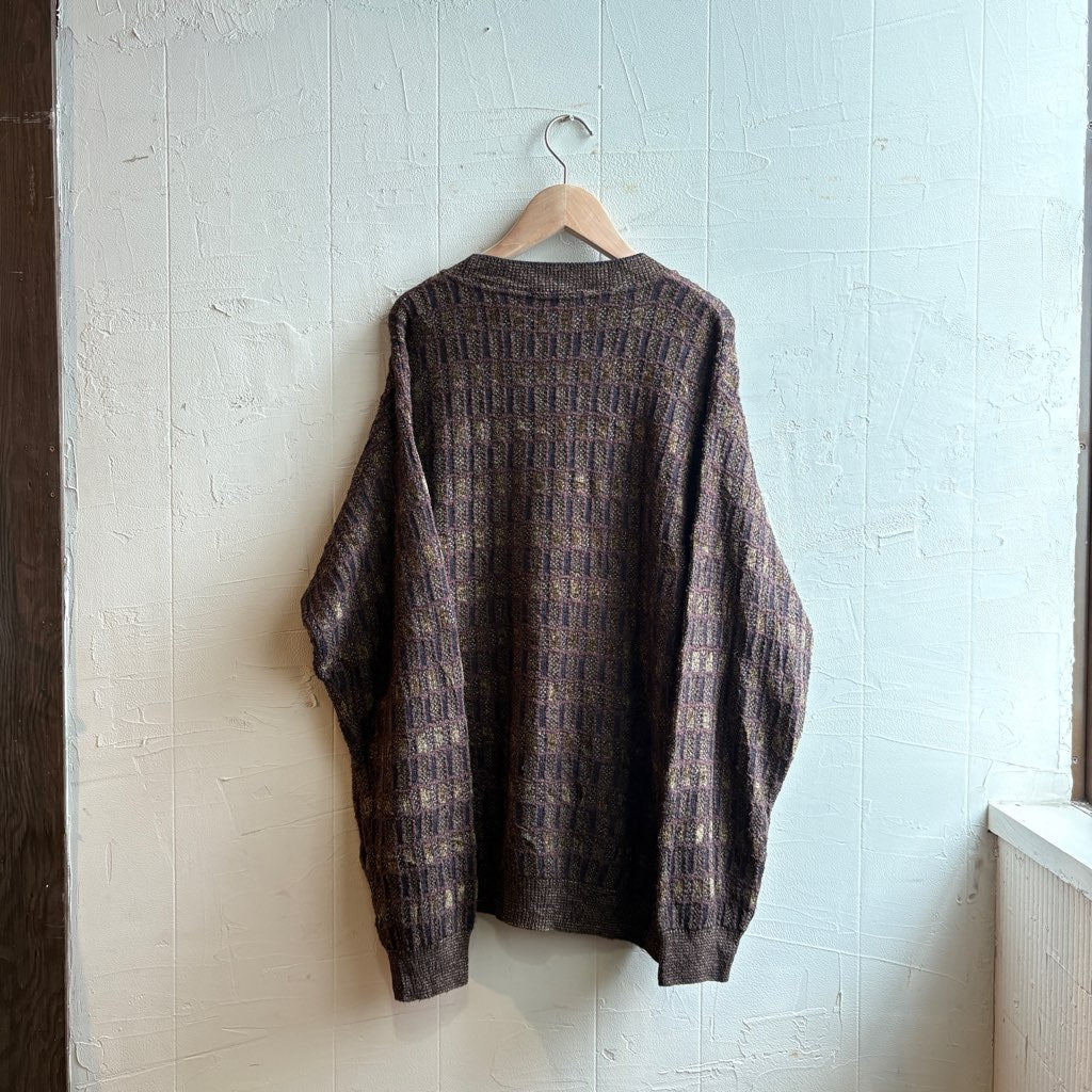 【古着】Ermenegildo Zegna コットンニット ブラウン