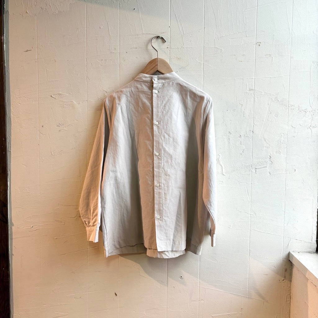 古着】中川政七商店 刺繍のかさねブラウス 矢来花飾 長袖 丸首 大人