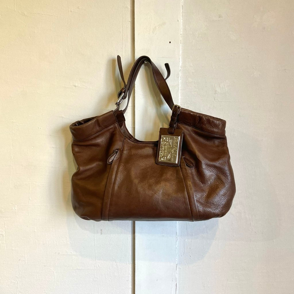 【古着】 ラルフローレン / RALPH LAUREN レザーバッグ トートバッグ 保存袋付き