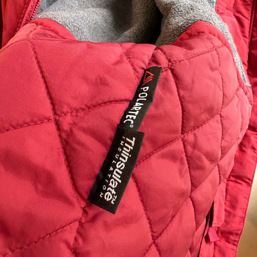 【古着】LL.Bean ナイロンジャケット 赤 キルティング